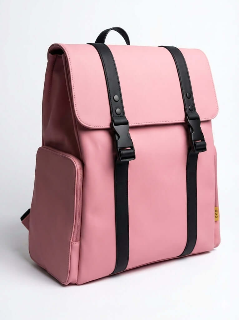 Feline and rose Backpack three-quarter view