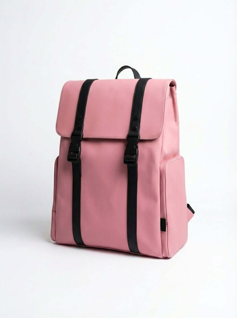 Feline and rose Backpack turned around