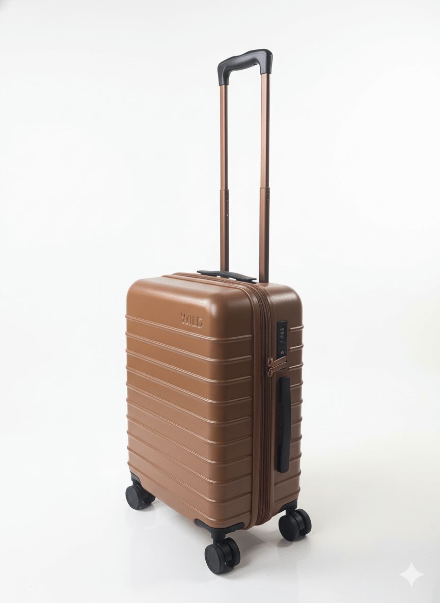 Sahari and brown Carry-on three-quarter view
