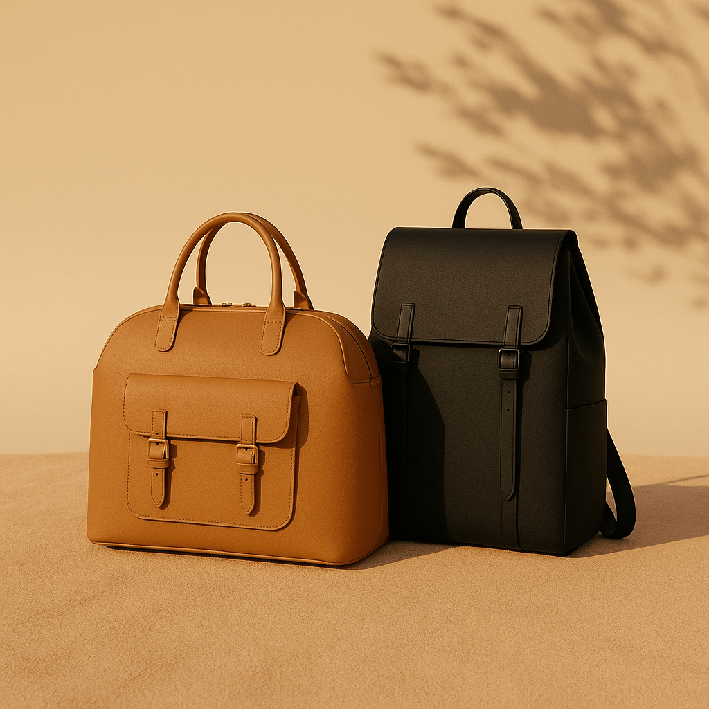 Brond and black Bags Bundle front view